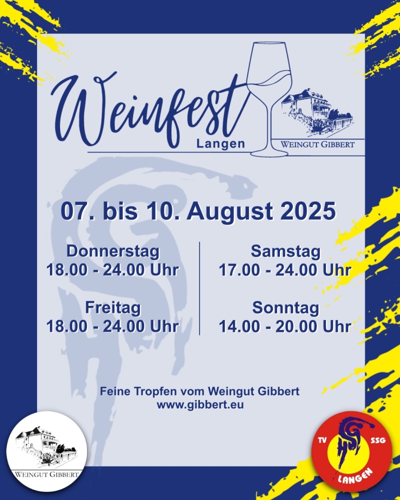 Weinfest Langen | 07.-10.08.2025
